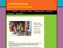 Tablet Screenshot of gbeginnings.com